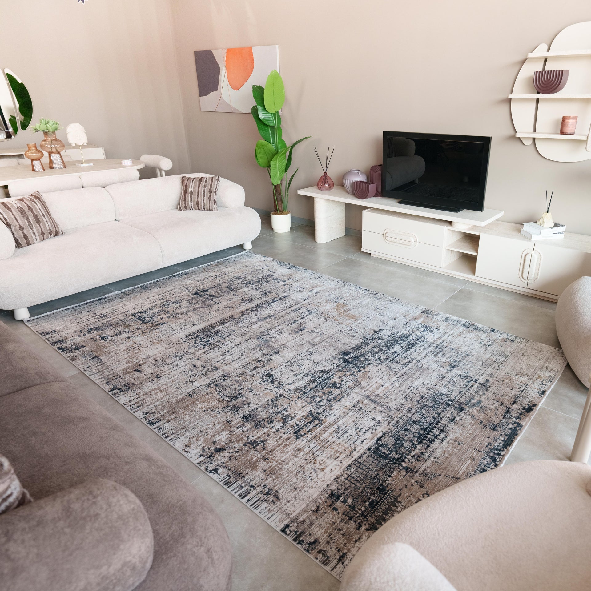 Dekoratif Salon ve Oturma Odası Halısı ROMEO RO10B