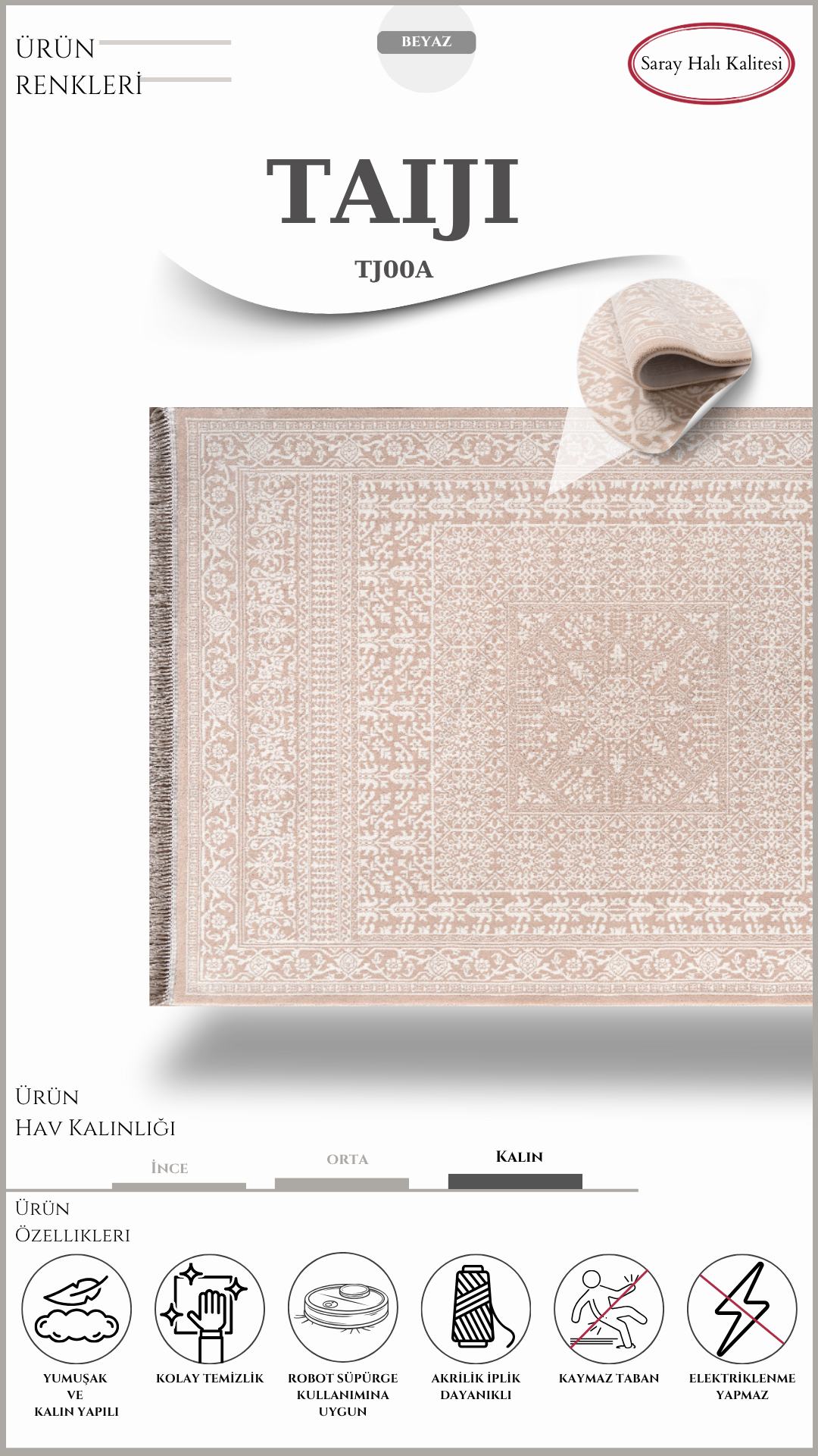 Klasik Salon Halısı TAIJI TJ00A