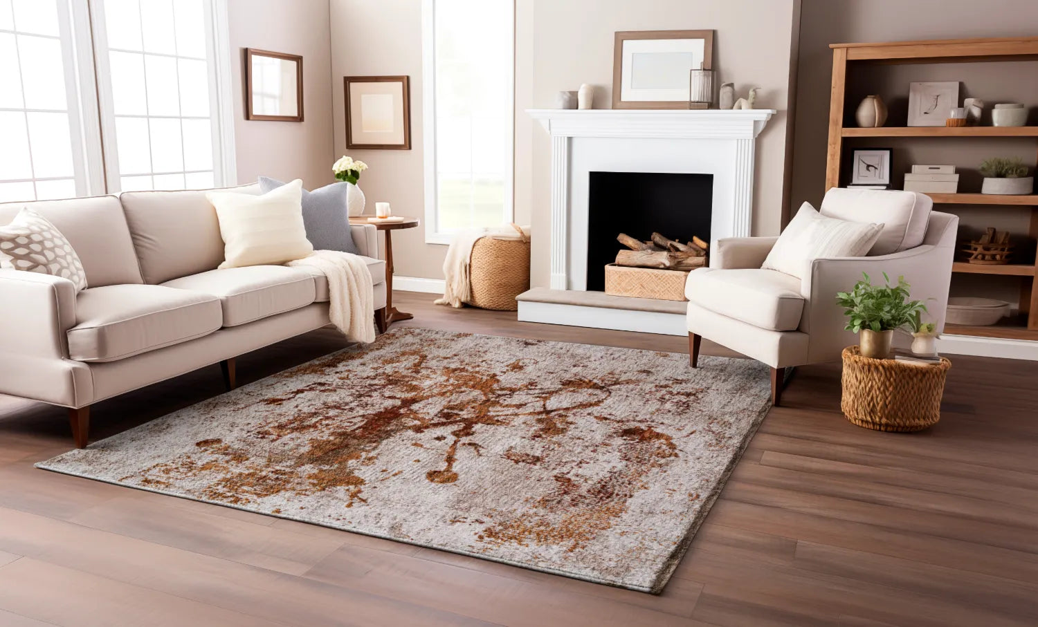 Modern ve Klasik Desenli Salon Halısı ROSADA RS02A