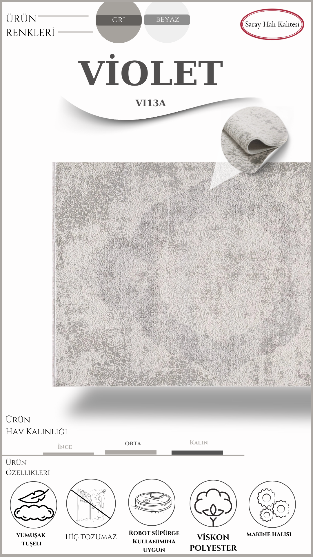 Salon Halısı VİOLET VI13A