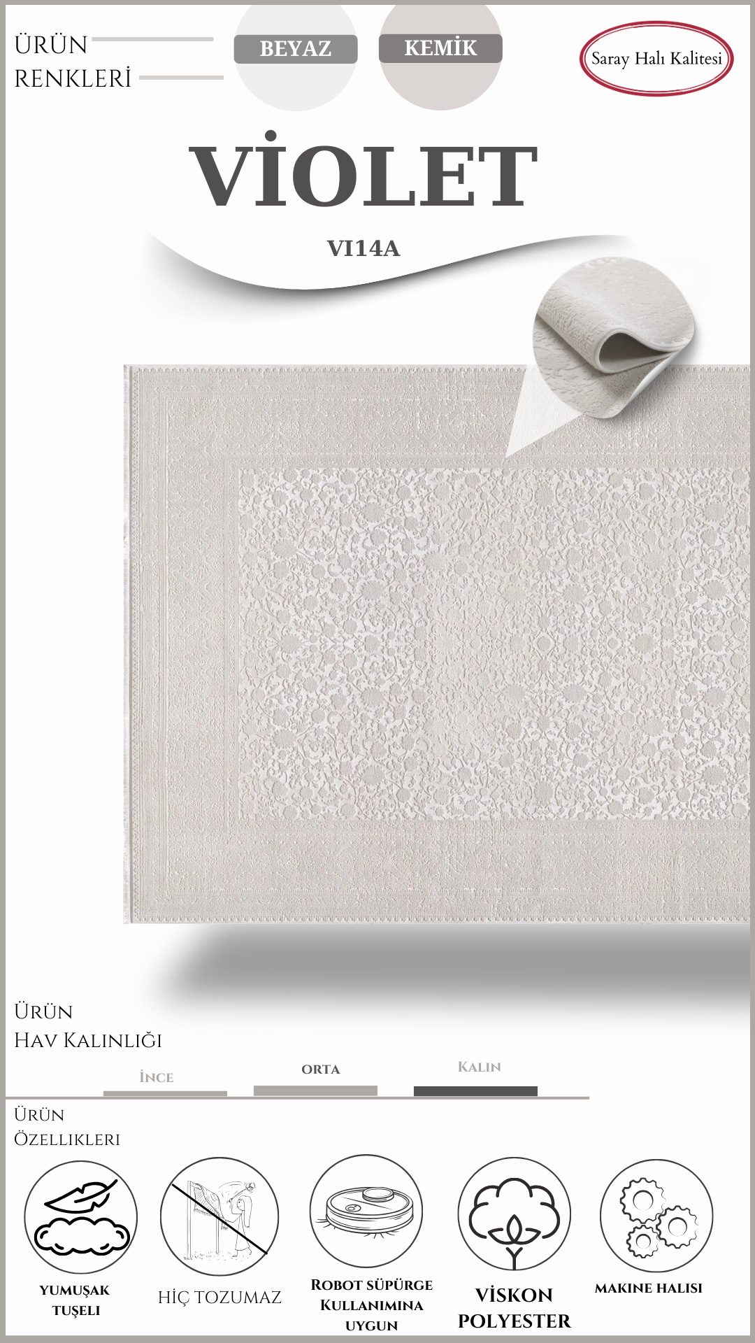 Salon Halısı VİOLET VI14A