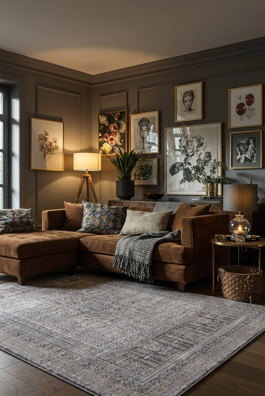 Dekoratif Salon ve Oturma Odası Halısı ROMEO RO12A