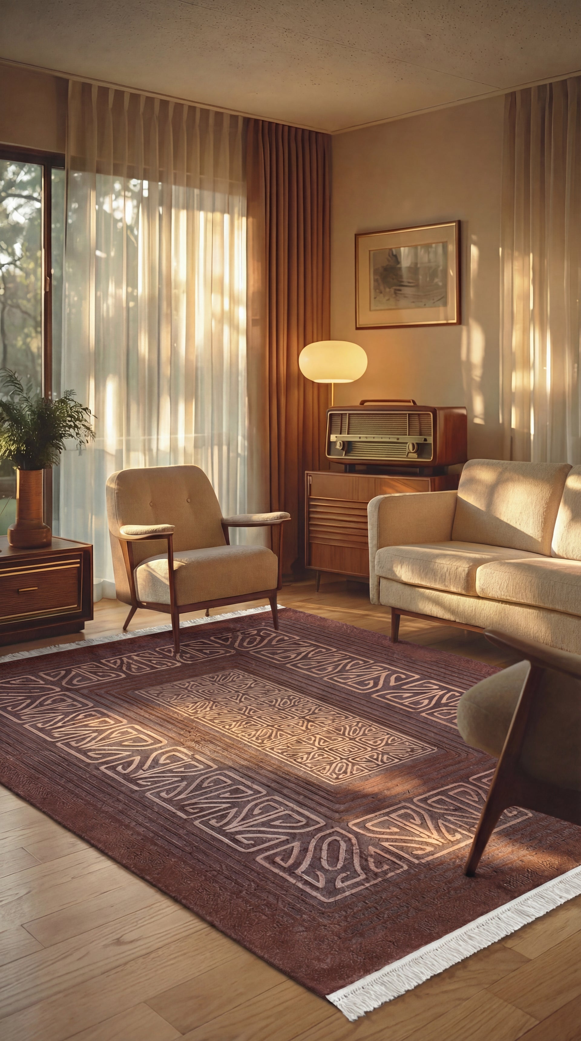 Modern ve Klasik Desenli Salon Halısı VIVA VV06A