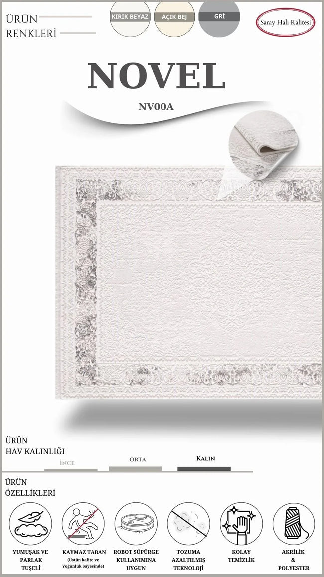 Dekoratif Salon Halısı NOVEL NV00A