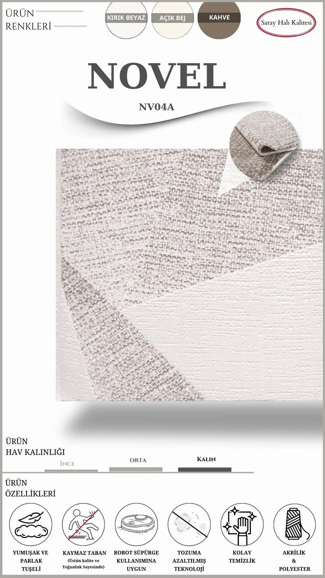 Dekoratif Salon Halısı NOVEL NV04A