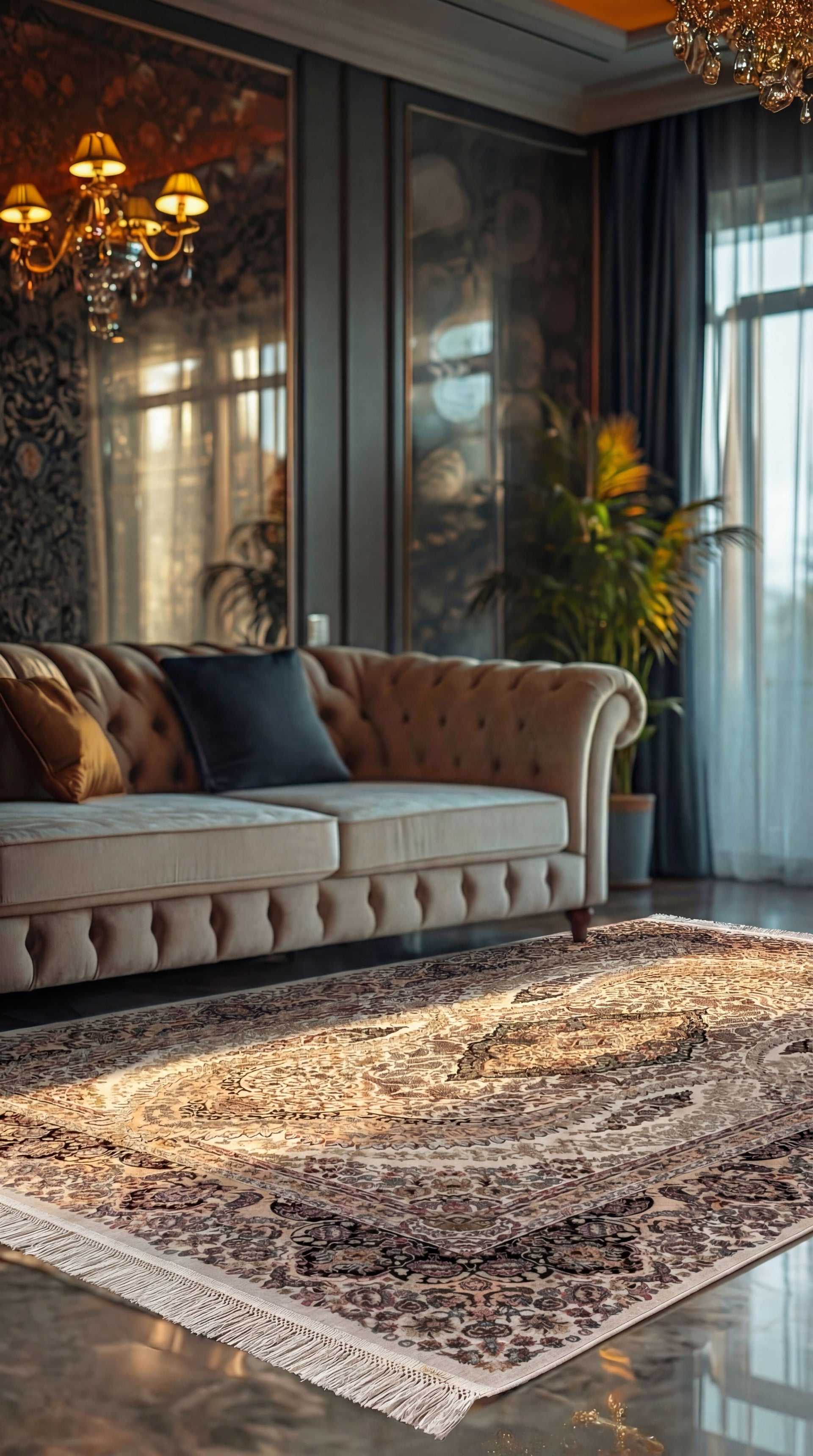 Klasik, Geleneksel Motifli Kaliteli Salon Halısı VERSAY VR02A