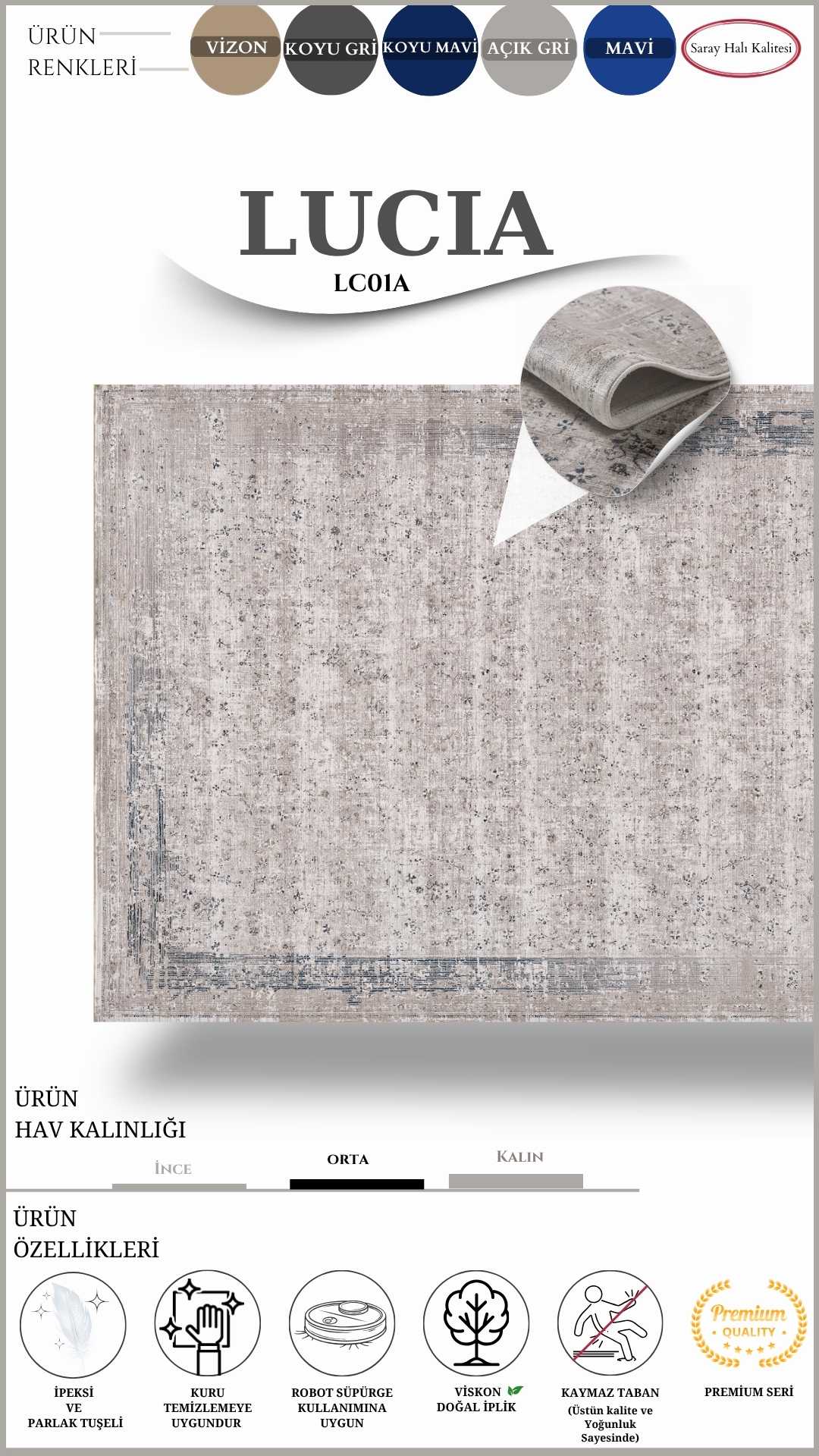 LUCIA LC01A DİKDÖRTGEN