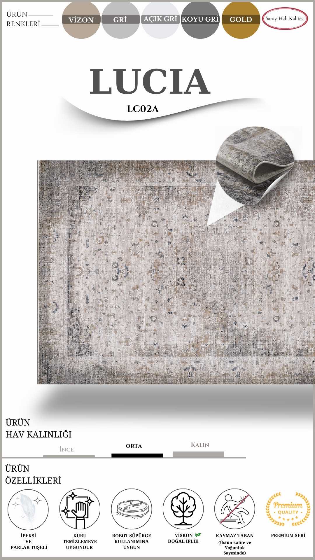 LUCIA LC02A DİKDÖRTGEN