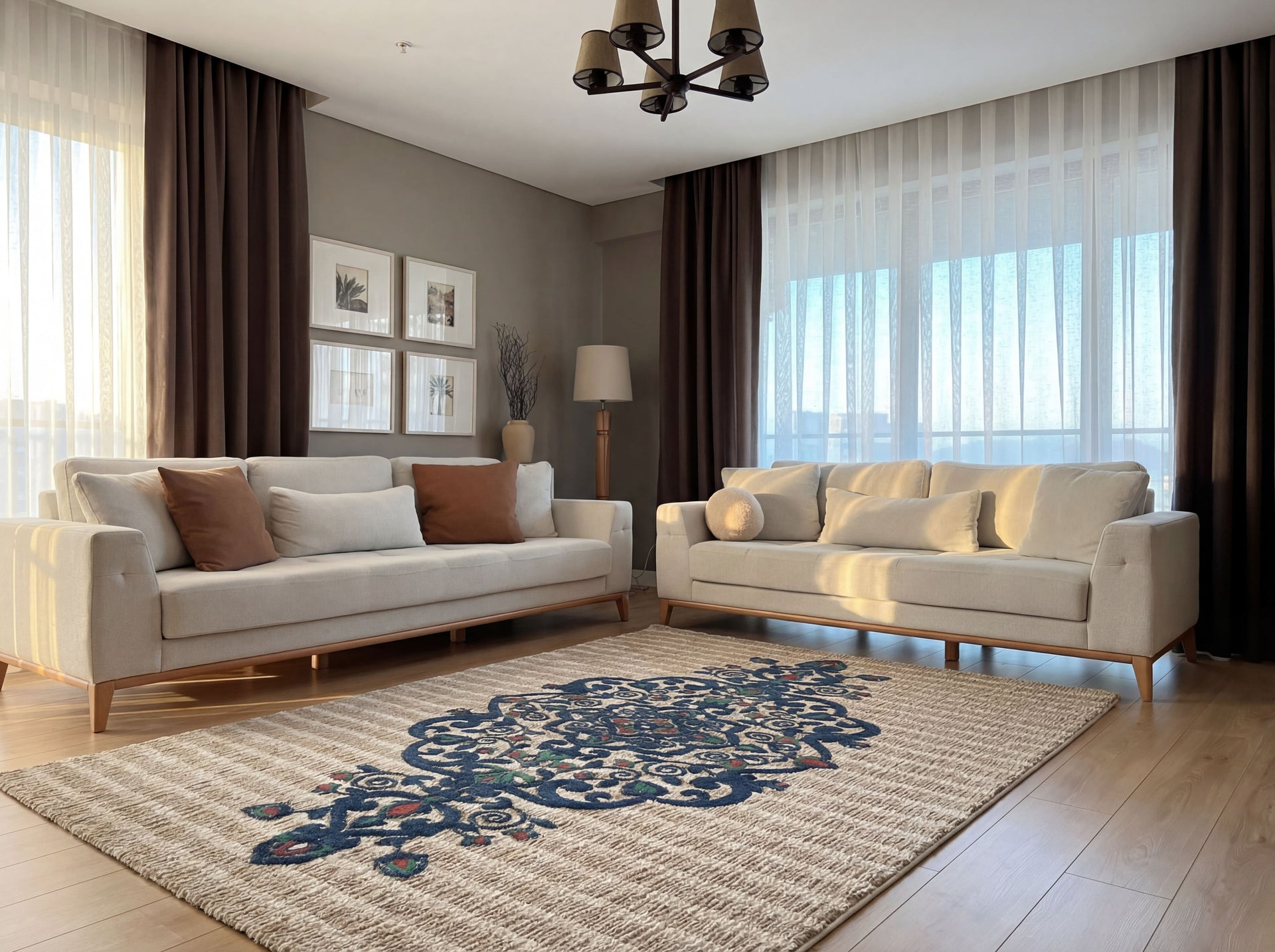 Modern Desenli Salon Halısı MODERNGO MD07A