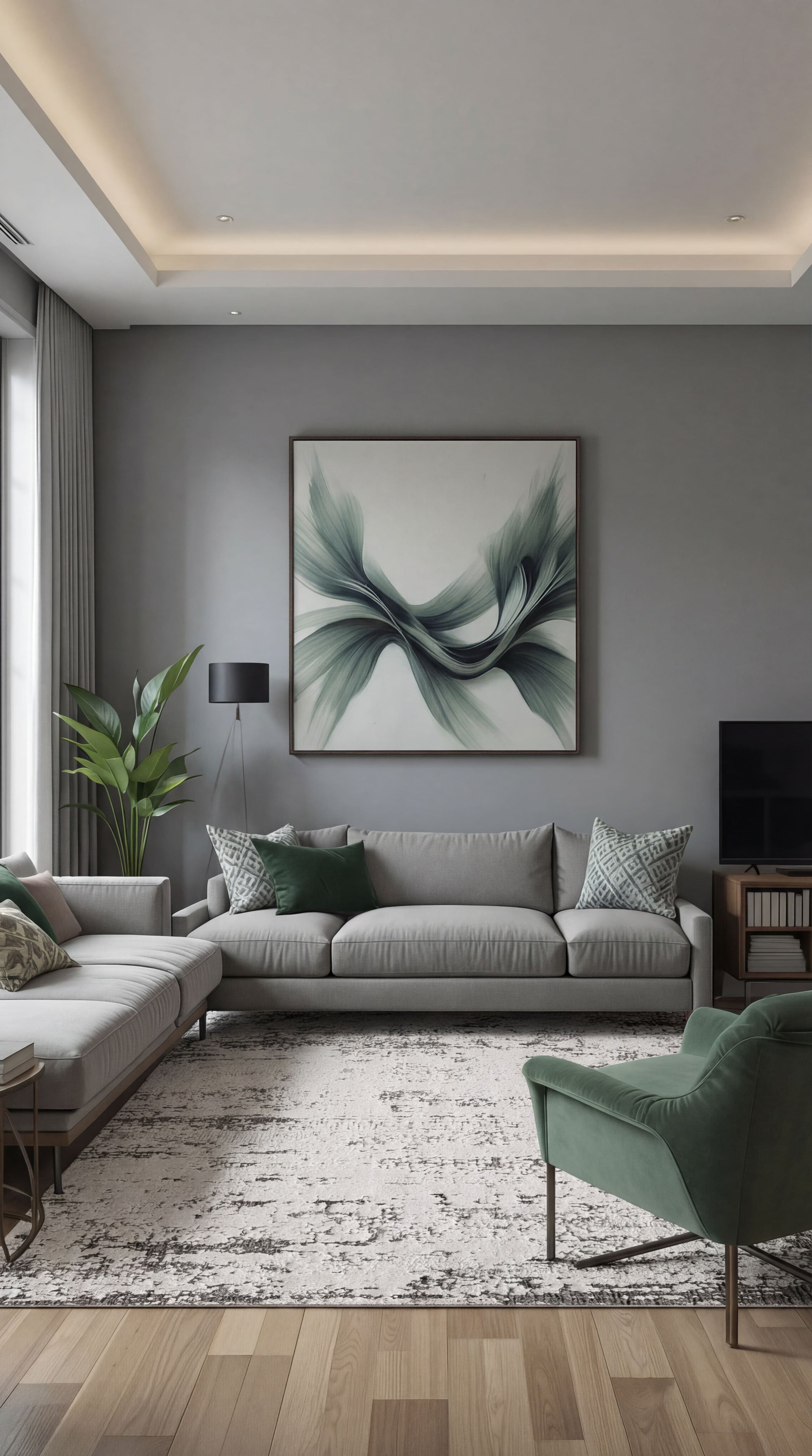 Modern Desenli Salon Halısı Özel Kesim MODERNGO MD01A