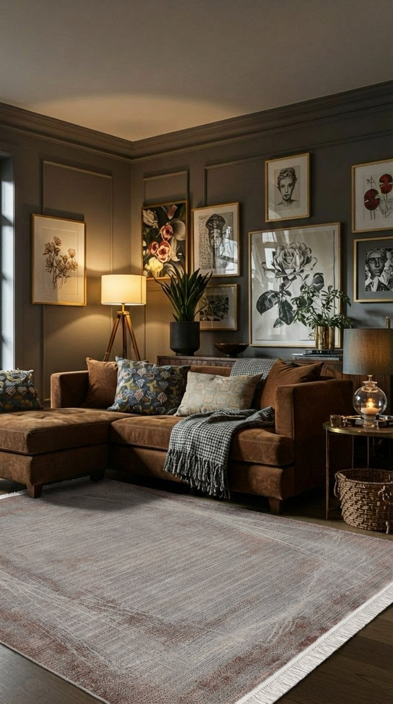 Modern ve Klasik Desenli Salon Halısı VIVA VV05A