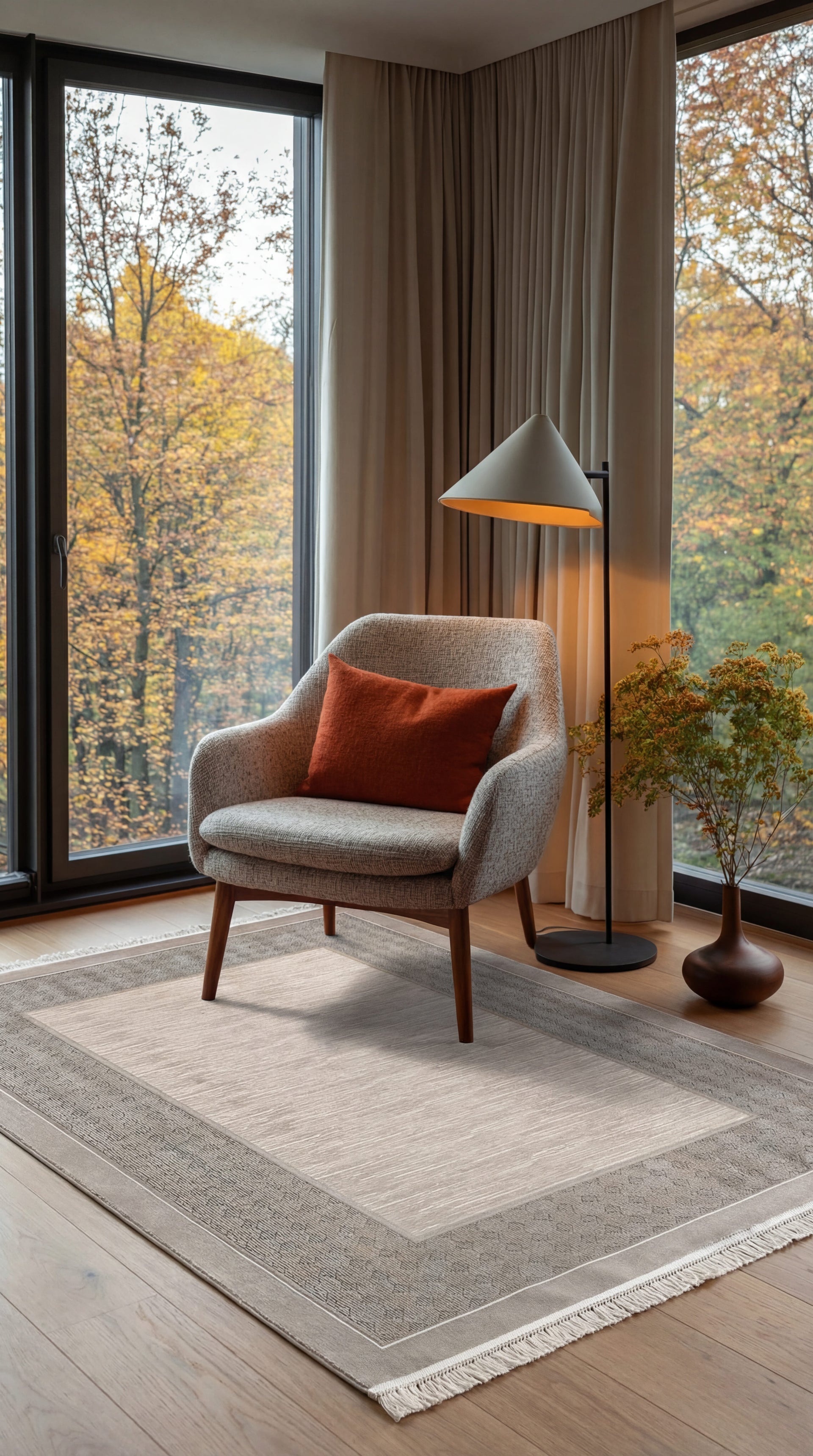 Modern ve Klasik Desenli Salon Halısı VIVA VV08A