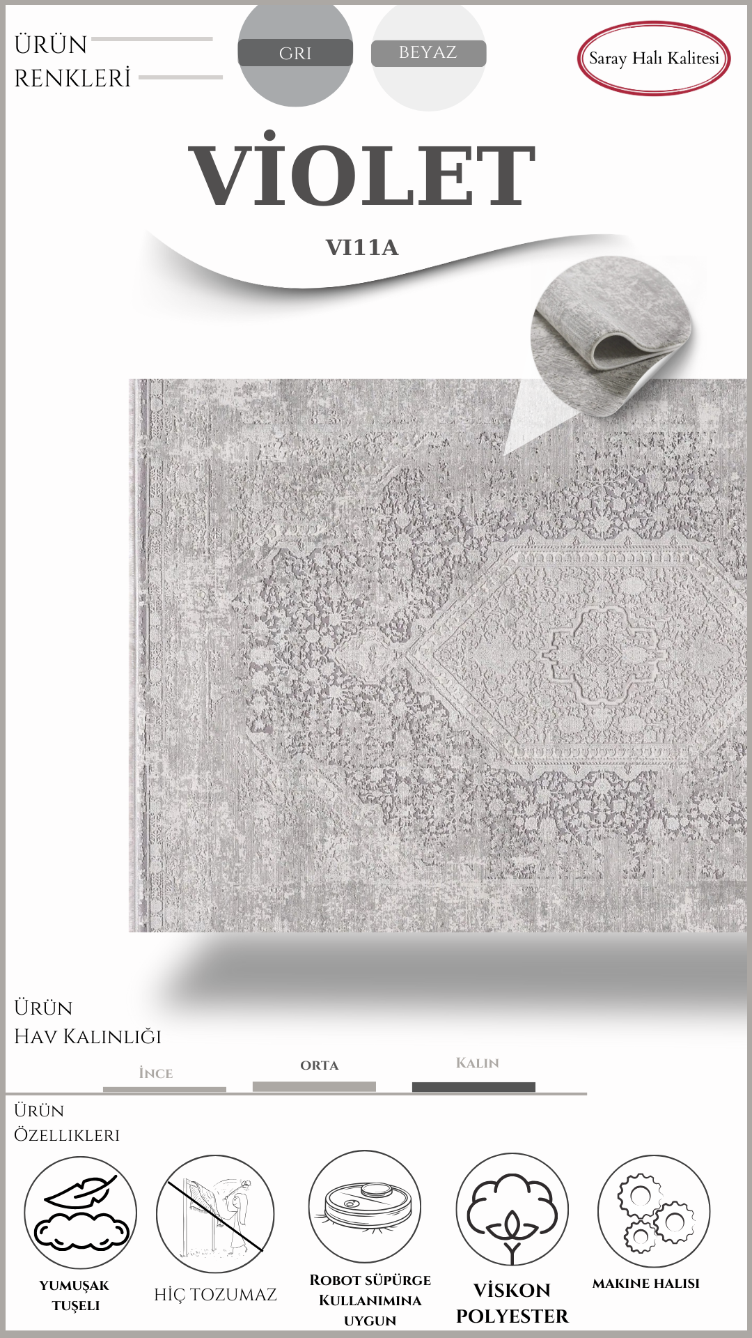 Salon Halısı VİOLET VI11A
