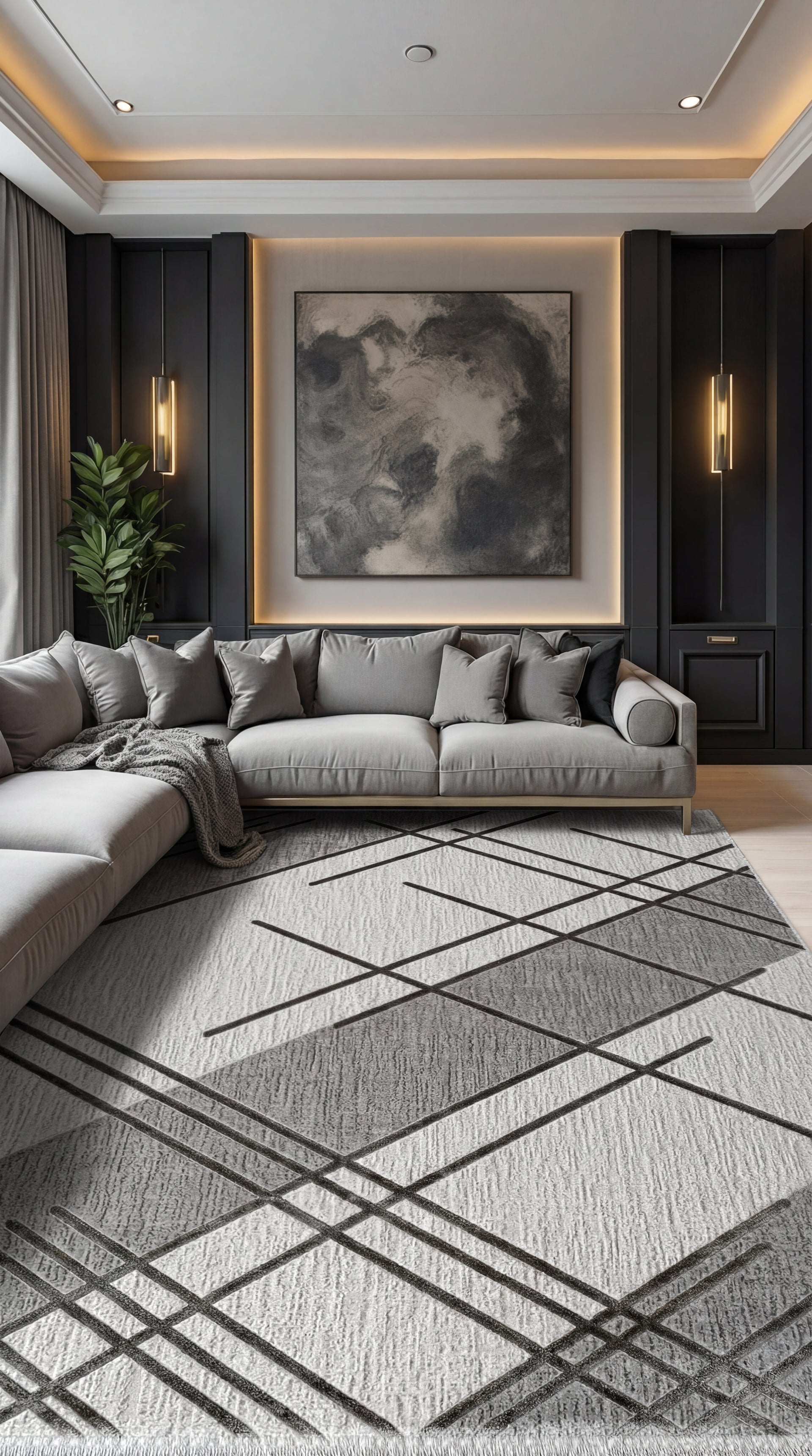 Salon ve Oturma Odası Halısı CRYSTAL CR00A